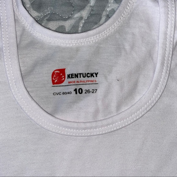 Solid White undershirt tank top Toddler size - Picture 3 of 6